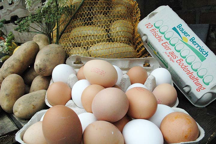 Eier und Kartoffeln vom Bauer Berrisch